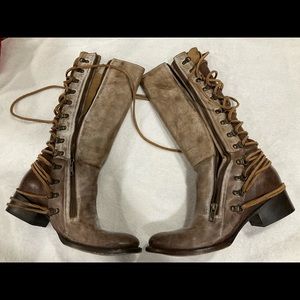 Freebird Leather Lace-up Boots